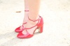 Red shoes Street style | From Paris fashion Week