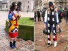 Цветной принт в одежде Milan Fashion Week Street Style