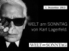 Карл Лагерфельд - приглашенный редактор Die Welt - Welt am Sonntag