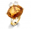 Кольцо с огромный камнем перстень лед и лимон мед Piaget