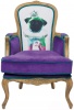 Kare armchair кресло дизайнерское принт с собакой