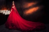 queen red dress